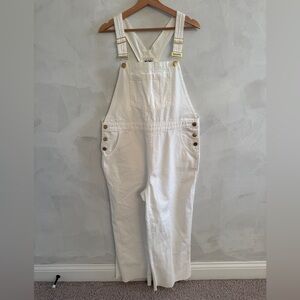 Show Me Your MuMu - White Denim Overalls
